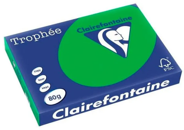 Q-connect Trophee Kopierpapier A3 80g stark grün 500 Blatt